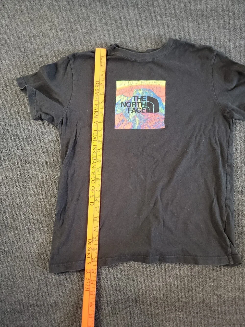 The North Face Colorful Half Dome Shirt Youth Large 14-16 Mountain Rainbow Neon